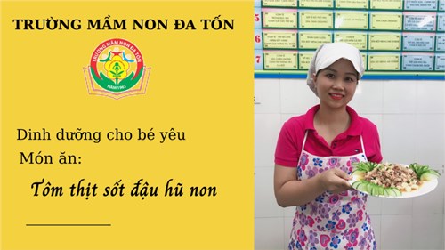 Cách chế biến món  Tôm thịt sốt đậu hũ non 